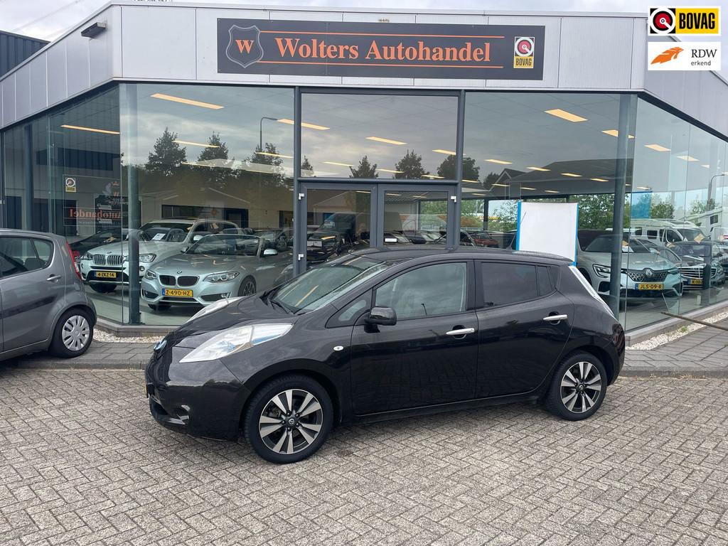Nissan LEAF Tekna 30 kWh, Auto's, Gebruikt, 1445 kg, Zwart, 720 min