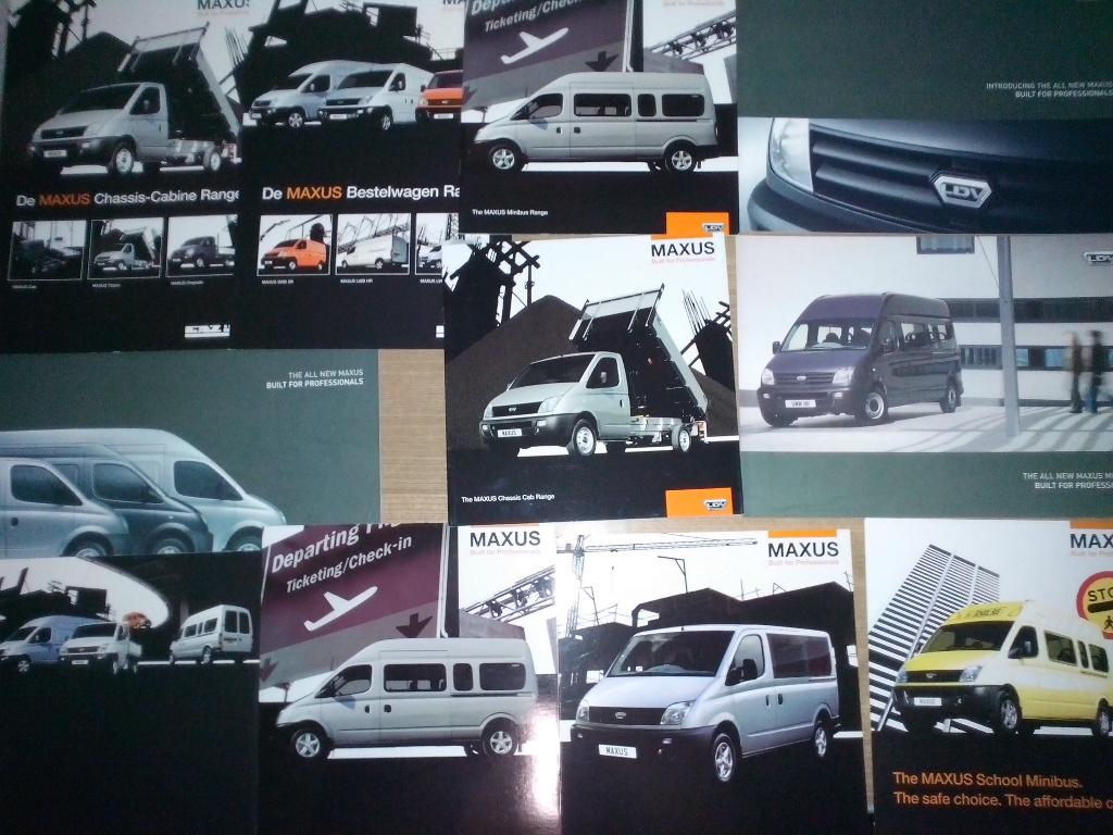 11x LDV GAZ Maxus School + Minibus + Bestel folder brochures, Ophalen of Verzenden, Zo goed als nieuw, Overige merken