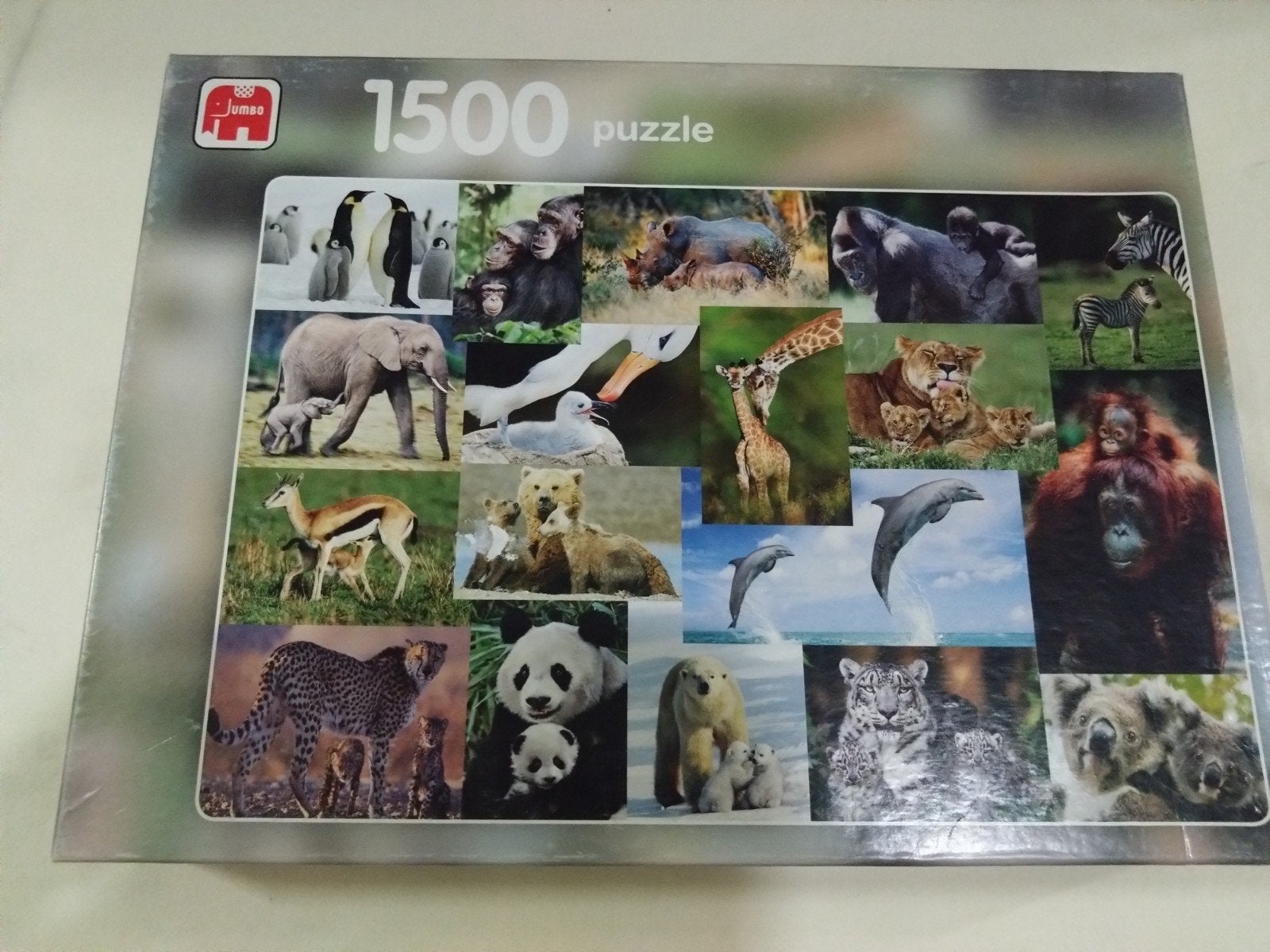 Jumbo 1500 stukjes puzzel - Dierenwereld, Ophalen of Verzenden, 500 t/m 1500 stukjes, Gebruikt, Legpuzzel