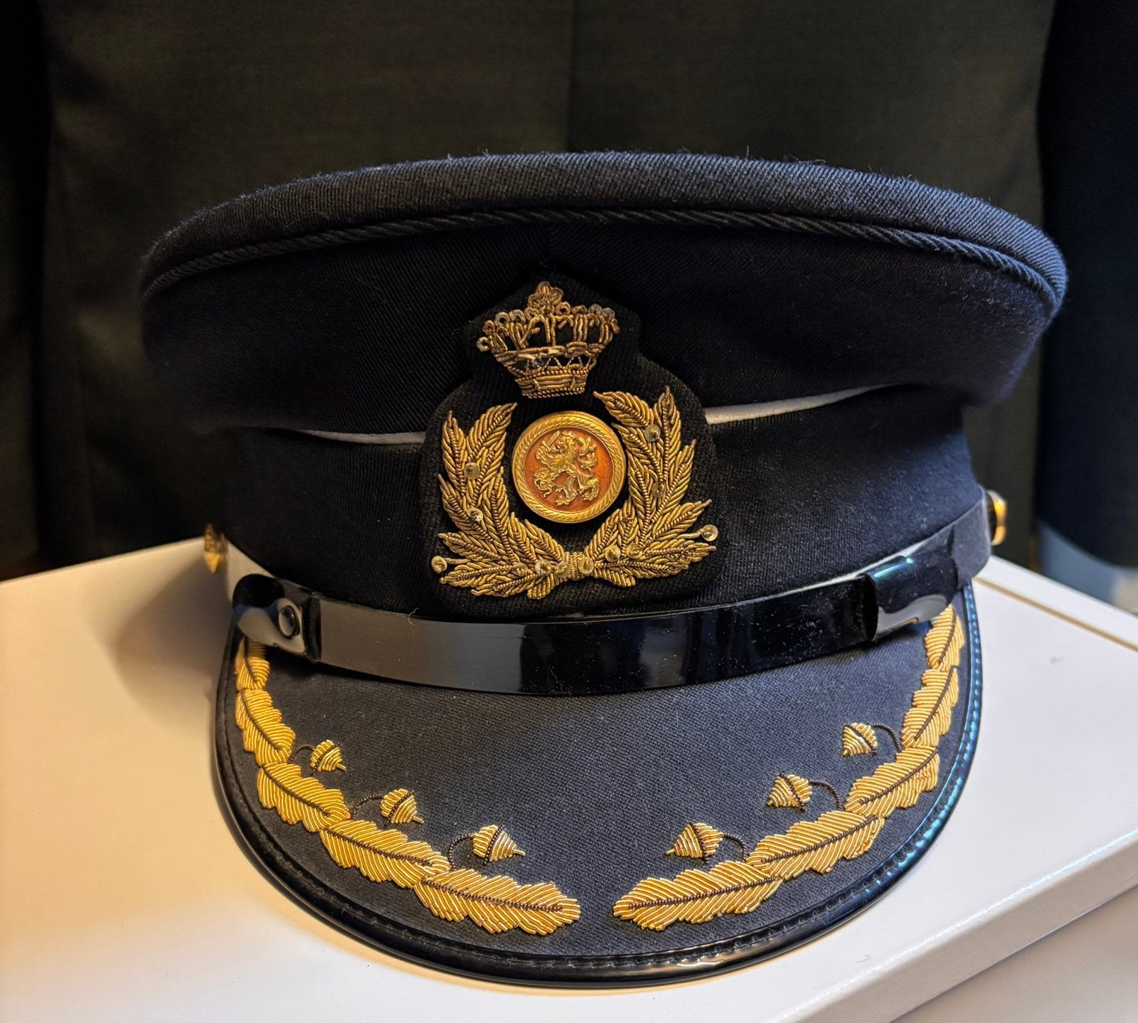 Officiers Pet, Ophalen of Verzenden, Landmacht, Nederland, Kleding of Schoenen