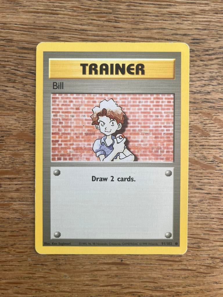Bill 91/102 Base Set Trainer Card, Ophalen of Verzenden, Zo goed als nieuw