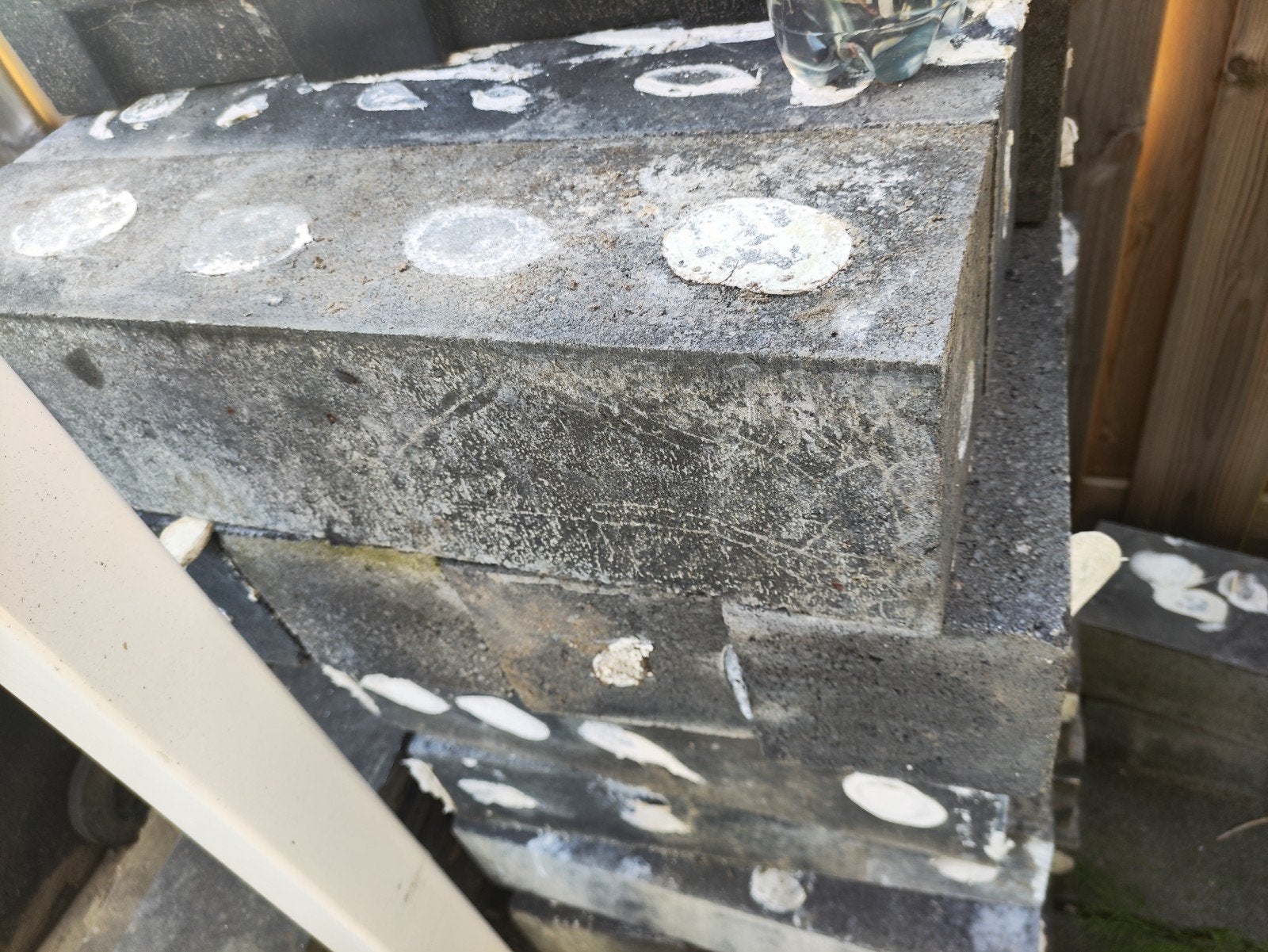 Gebruikte betonblokken voor tuin pallisade blokken, Ophalen, Gebruikt