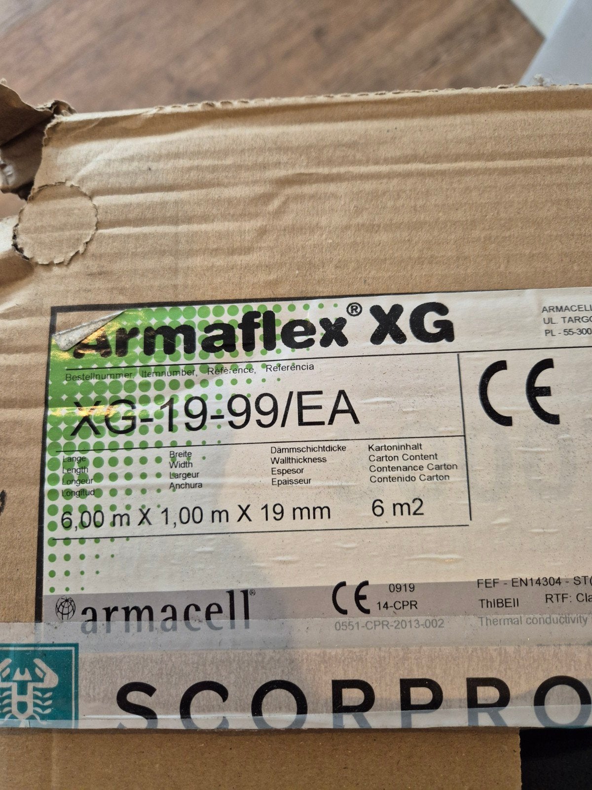 Armaflex XG isolatie - rol (klein stukje gebruikt), Ophalen