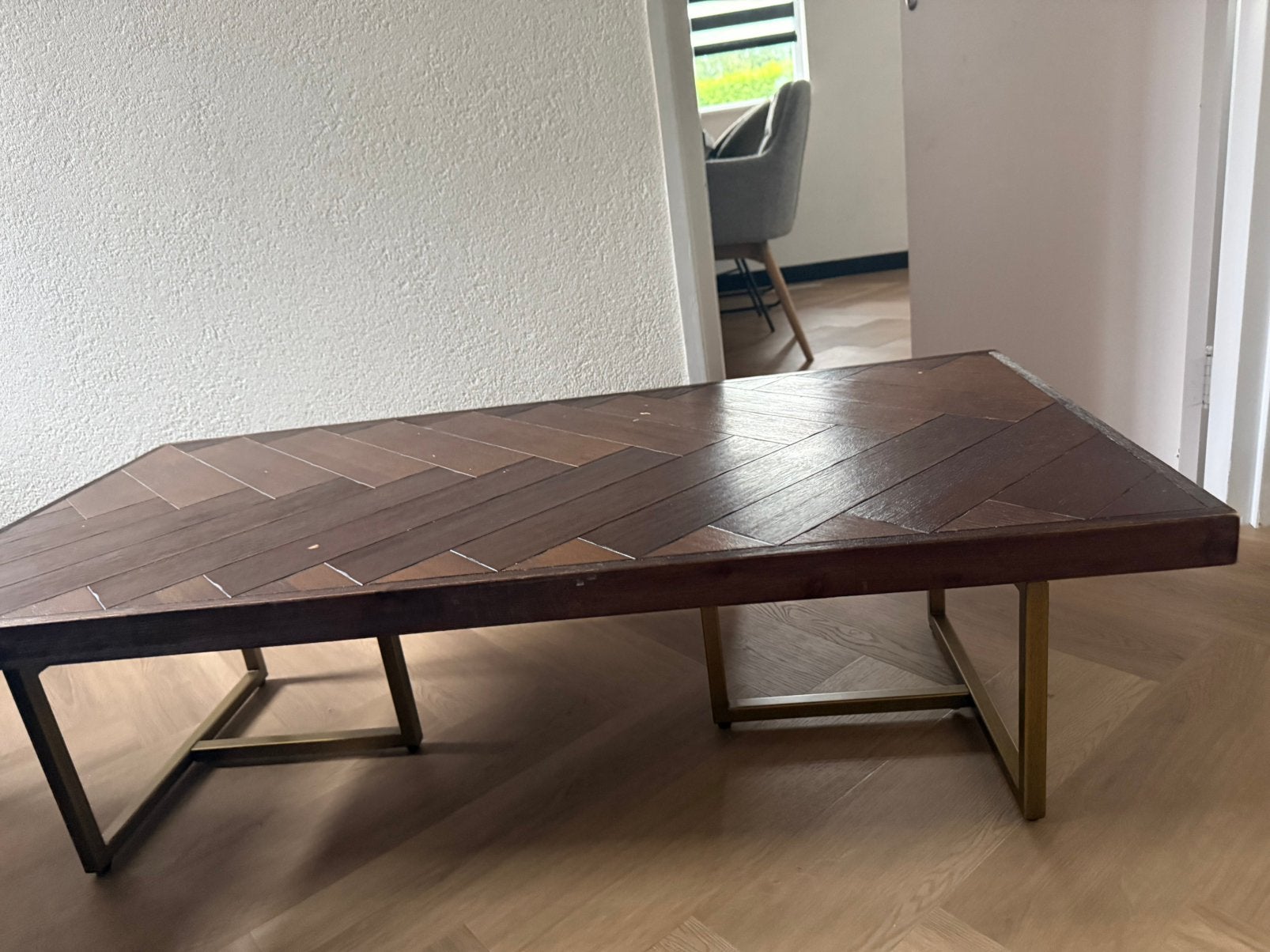 Dutchbone design salontafel, Ophalen, Gebruikt, 100 tot 150 cm, 50 tot 100 cm