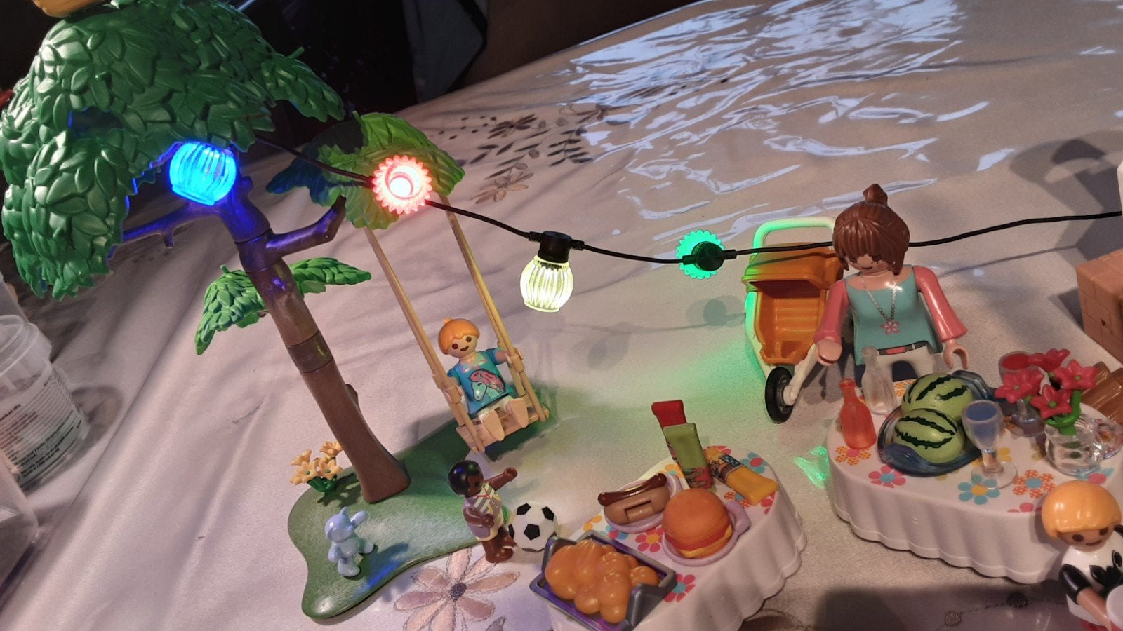 9272 tuinfeest met  verlichting, Complete set, Overige typen, Zo goed als nieuw, Family fun