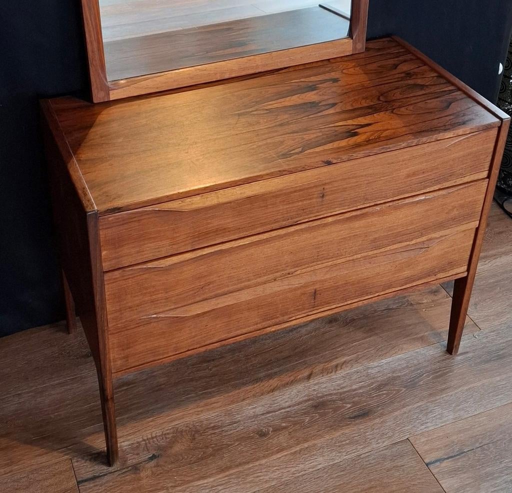Vintage Rosewood Dressoir Aksel kjersgaard, Ophalen, Gebruikt, Glas, 50 tot 100 cm