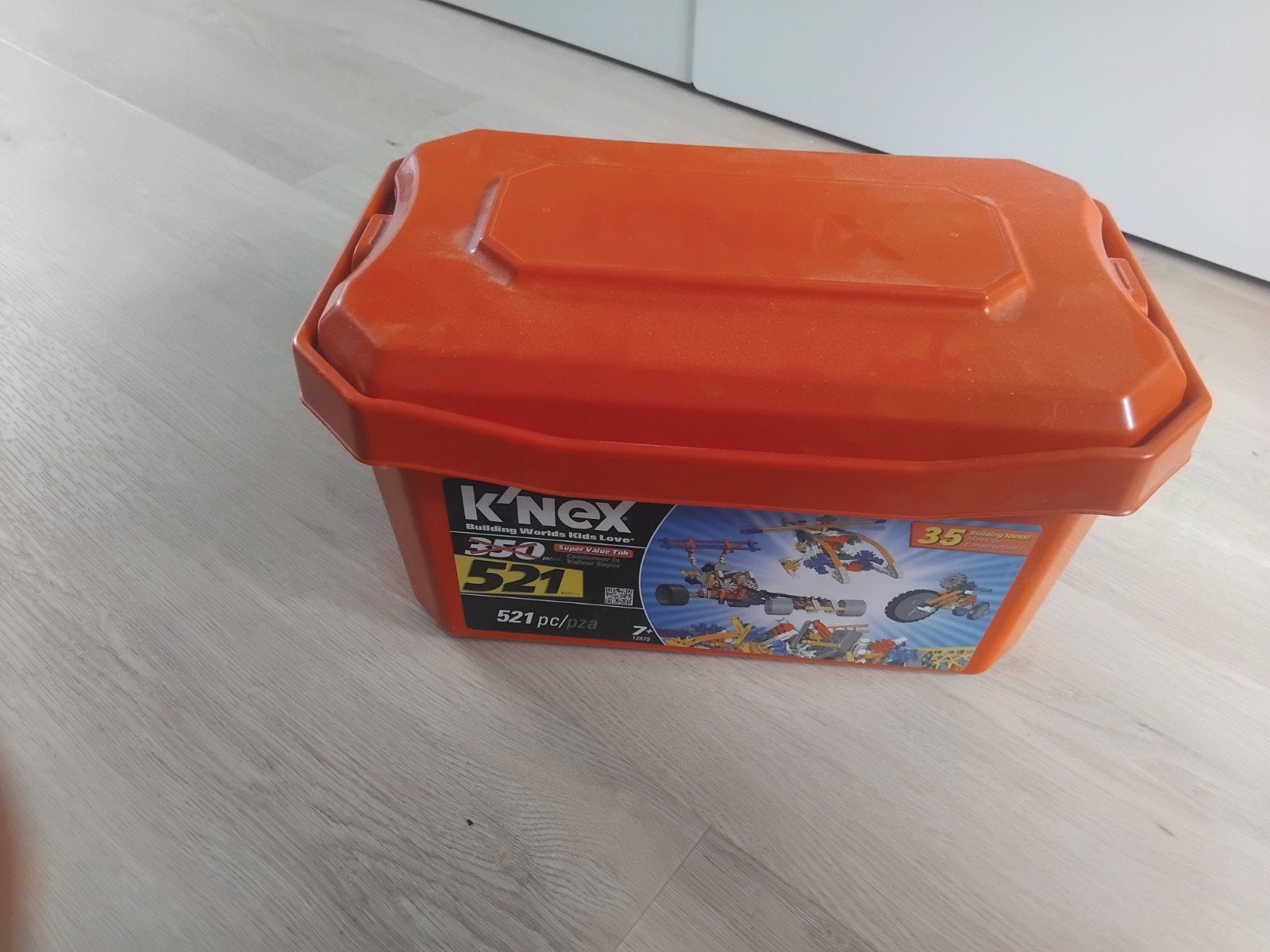 Volle K'nex bak - 521 onderdelen, Ophalen of Verzenden, Gebruikt, K'nex