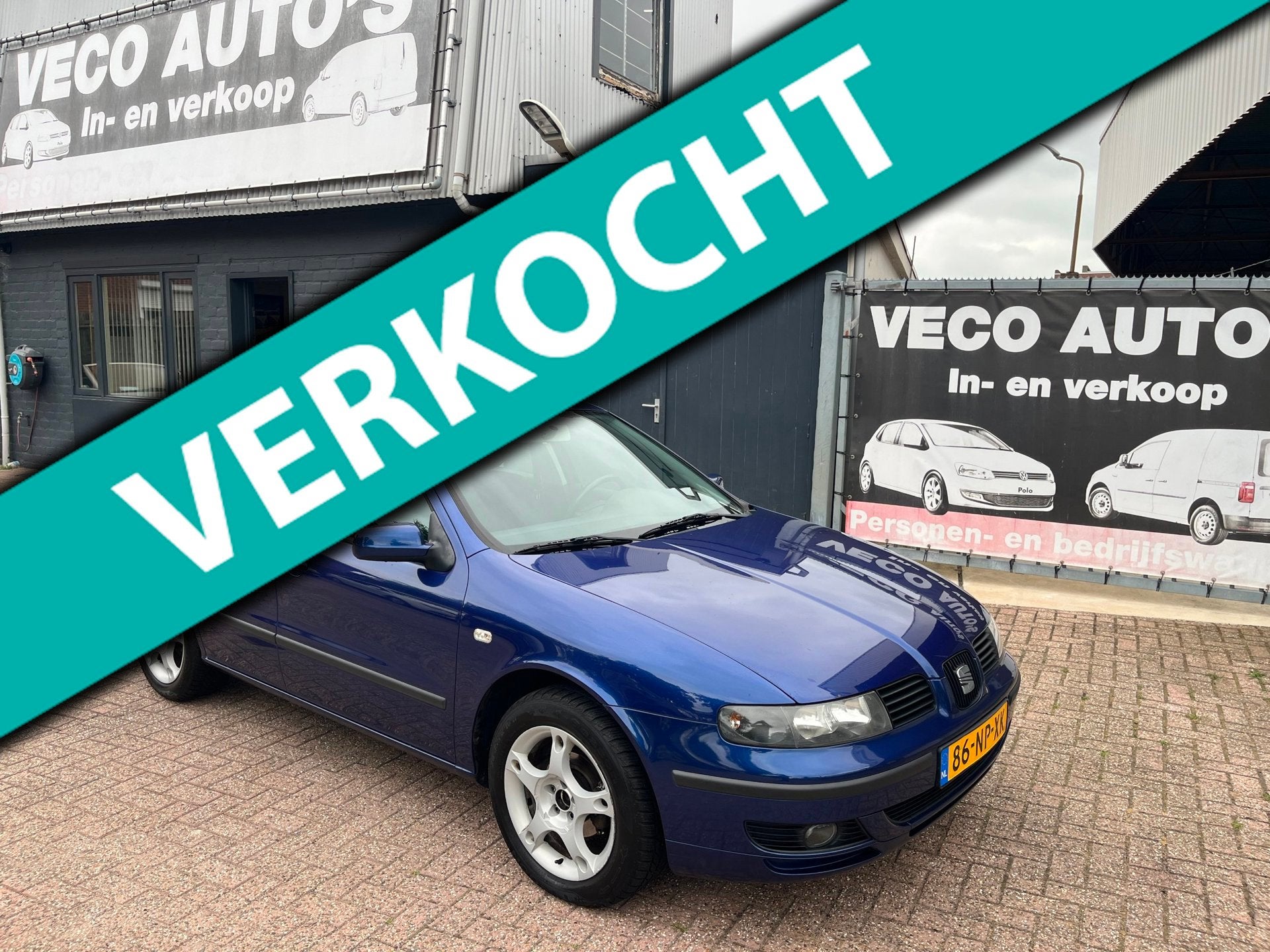 Seat Toledo 1.6-16V Sport ecc airco nette auto, Auto's, Seat, Voorwielaandrijving, Gebruikt, 4 cilinders, Blauw