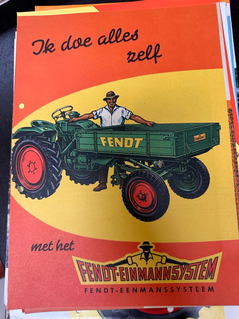 Oude Fendt folder jaren '60 - Ik doe alles zelf, Ophalen of Verzenden, Zo goed als nieuw