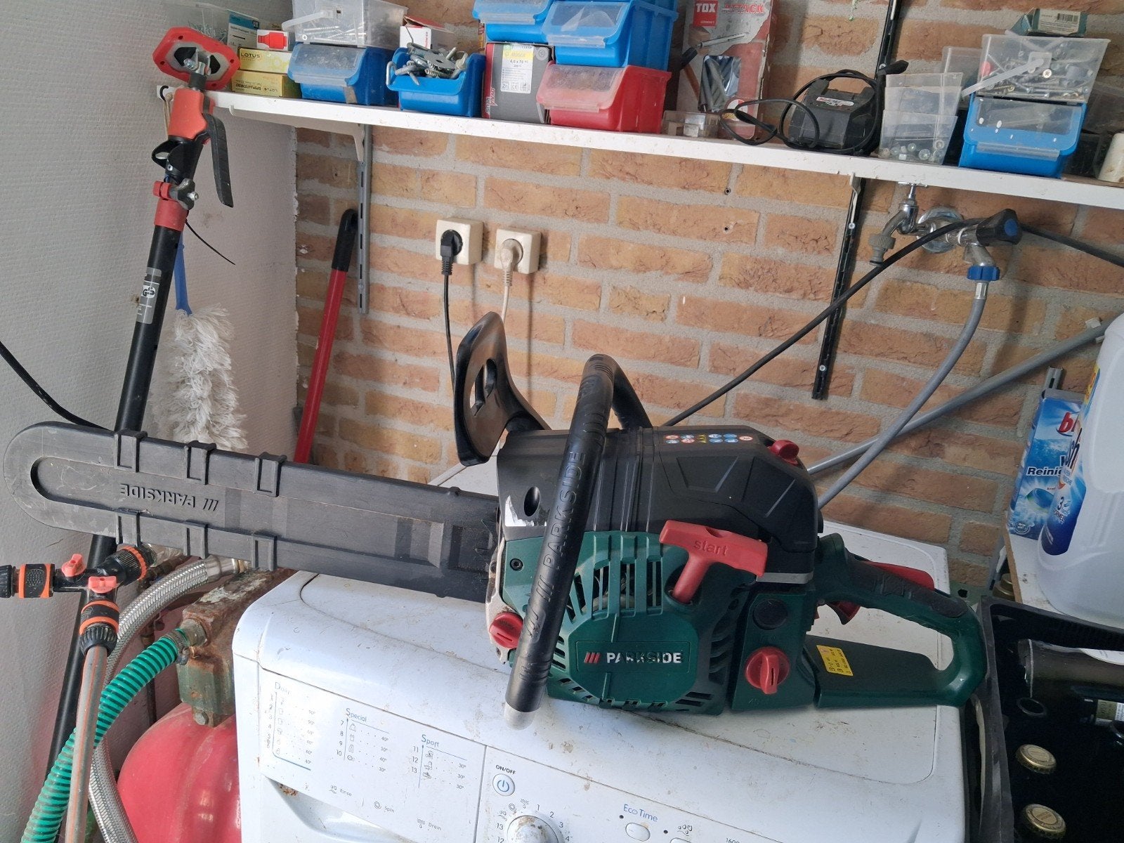 Parkside motor ketting zaag., Ophalen of Verzenden, Benzine