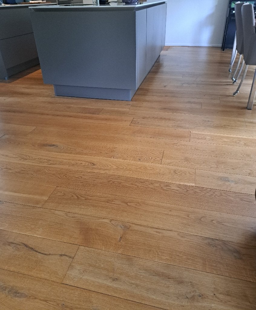 massief eikenhouten vloer 70 m2, Ophalen, Gebruikt, Vloerdelen of -planken, 10 m² of meer