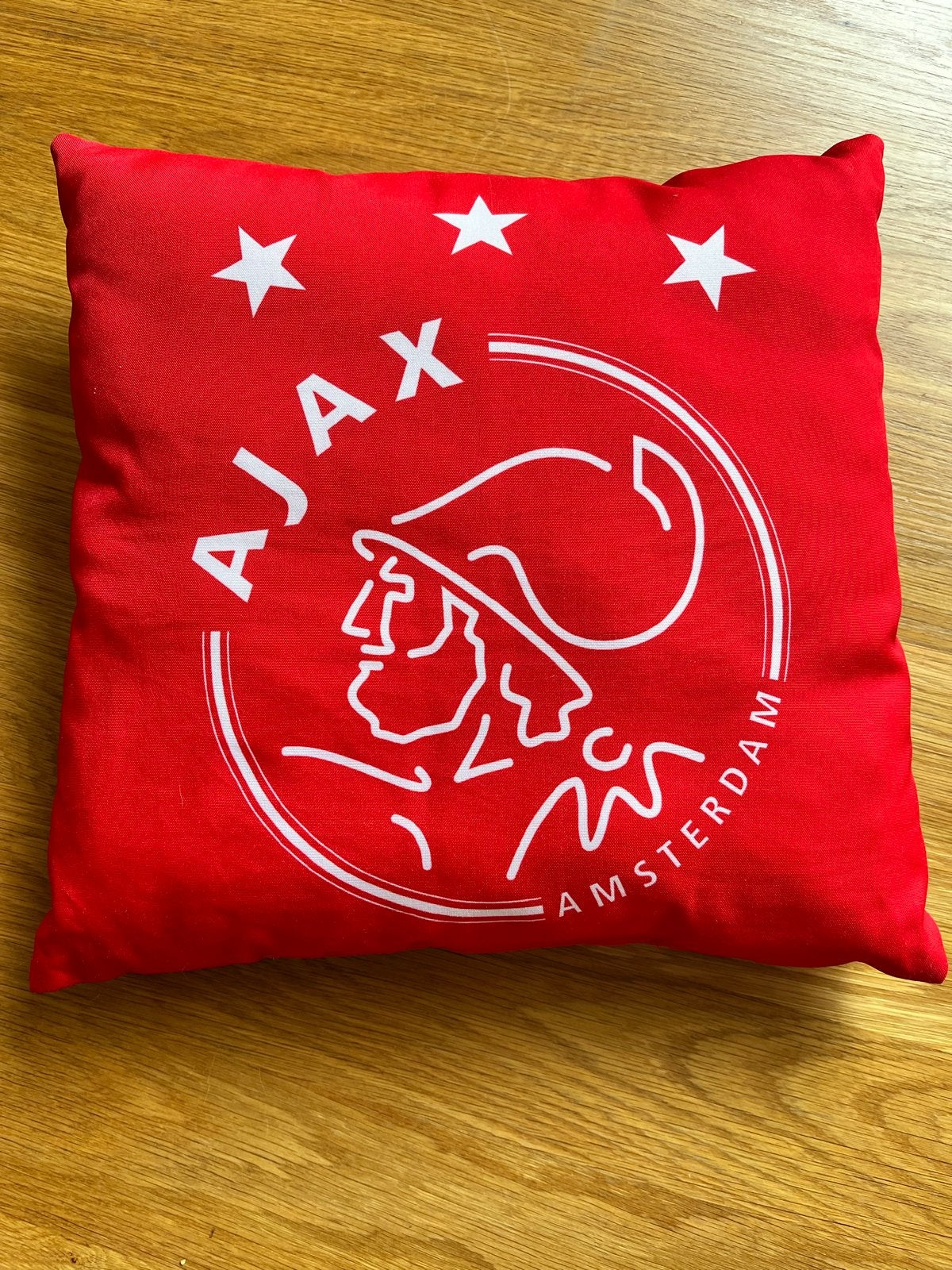 Ajax Sierkussen 40x40 cm - Rood, Overige merken, Gebruikt, Met print, Vierkant