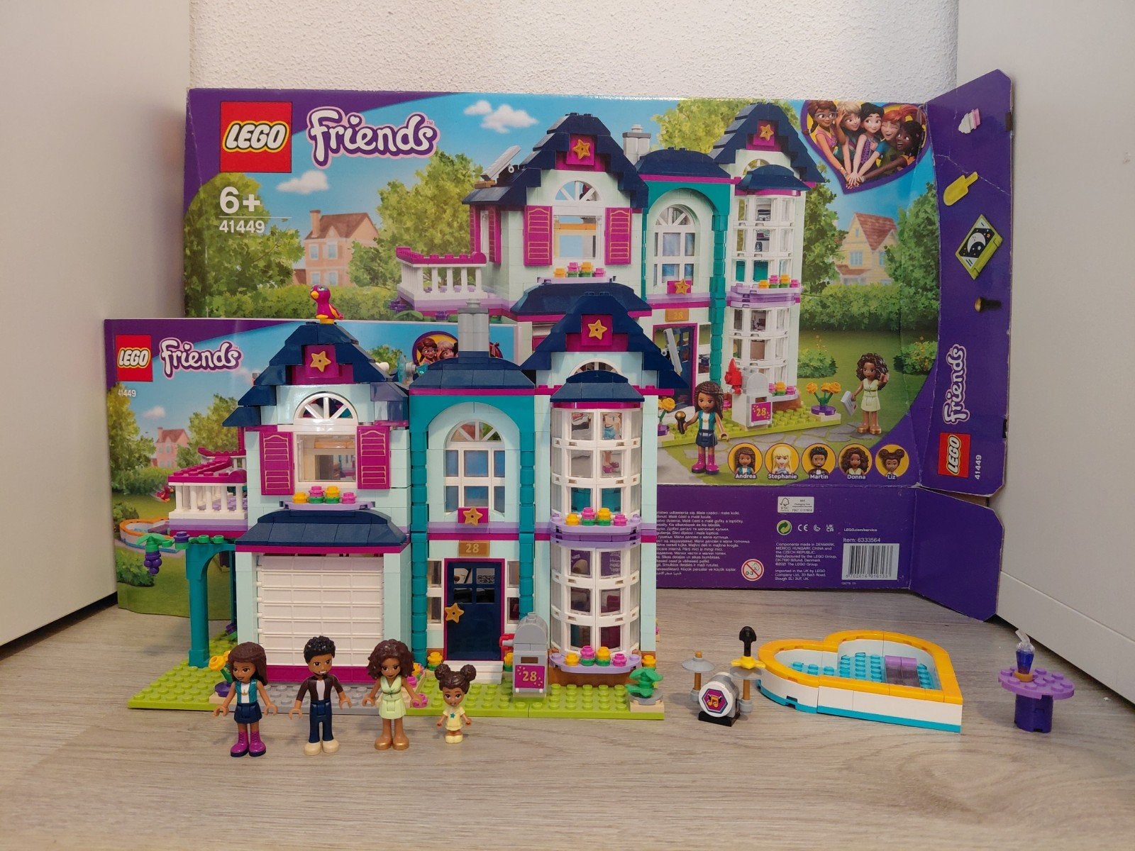 lego friends 41449; andrea's huis, Gebruikt, Lego, Friends, Ophalen of Verzenden