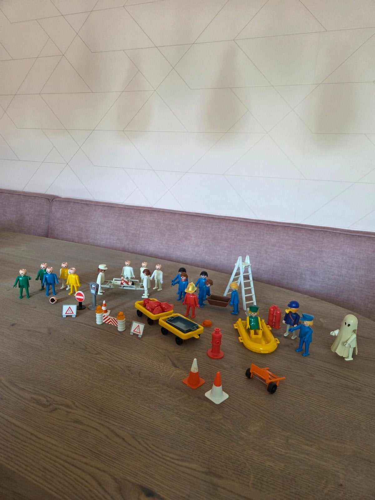 vintage retro Grote Playmobil set met figuren en accessoires, Ophalen of Verzenden