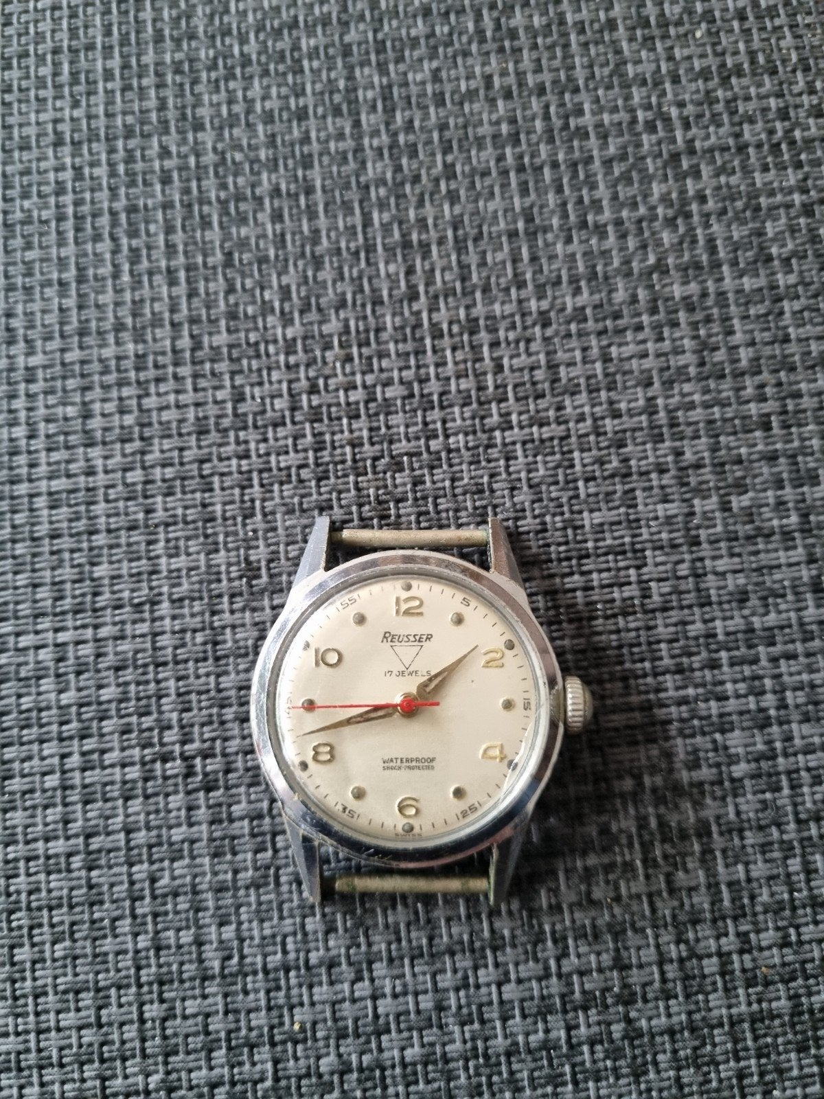 Reusser 17 Jewels Polshorloge - Vintage Zwitsers Horloge, Overige merken, Staal, Polshorloge, 1960 of later
