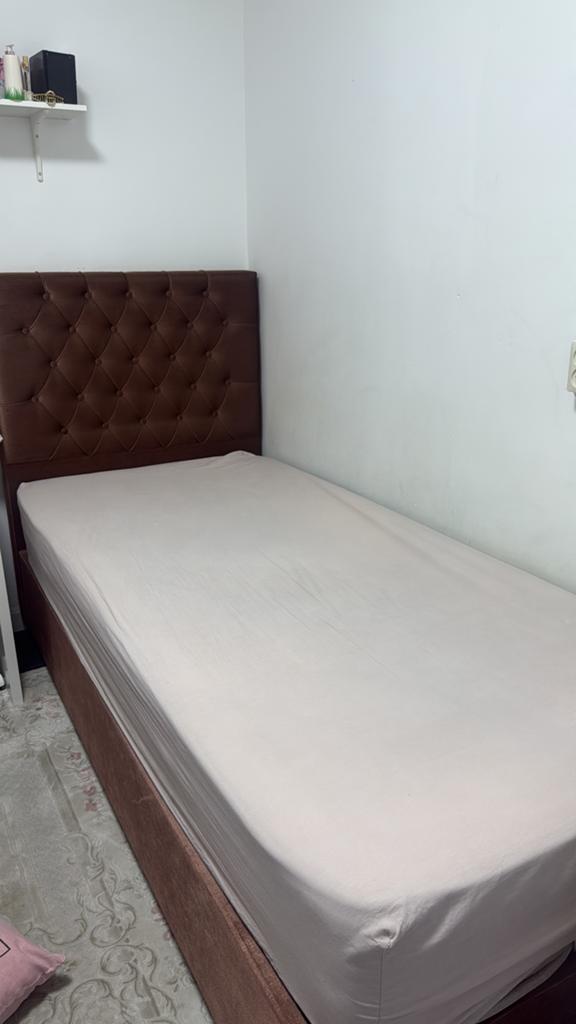 Boxspring bed 90x200, Ophalen, Gebruikt, 90 cm, Eenpersoons