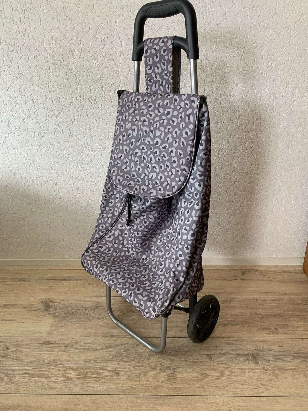 Boodschappentrolley grijs motief, Sieraden, Tassen en Uiterlijk, Tassen | Reistassen en Weekendtassen, 40 tot 60 cm, 30 cm of meer