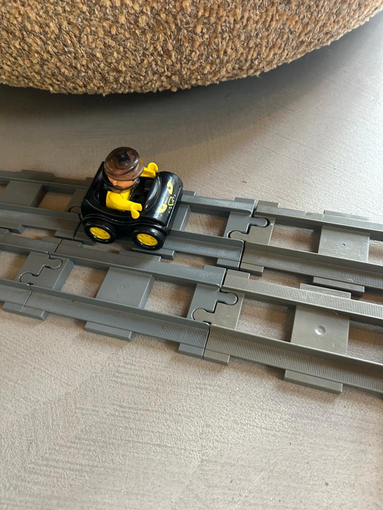Duplo Treinbaan met locomotieven en wagon, Kinderen en Baby's, Speelgoed | Duplo en Lego, Ophalen, Gebruikt, Overige thema's, Compleet