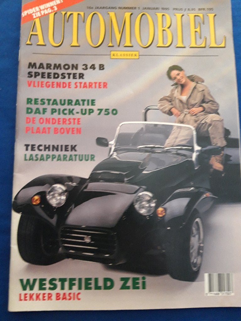 Automobiel Klassiek jan '95 - Westfield-Daf 750 PU Giannini, Ophalen of Verzenden, Zo goed als nieuw, Algemeen