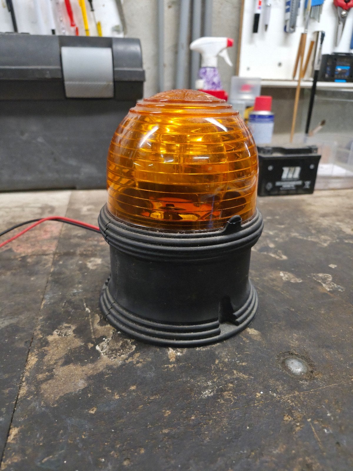 Groot Zwaai-licht Zwaai-lamp alarm-licht oranje 12 24 V, Gebruikt, ., Ophalen of Verzenden, .