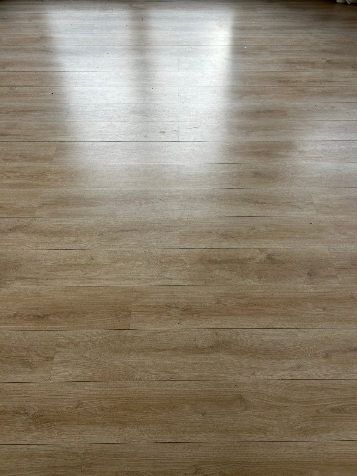 60–70 m² laminaat Zomer Eik – zelf demonteren & ophalen, Ophalen, Gebruikt, Beige, 50 tot 75 m²