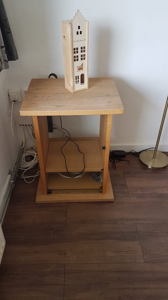 audio kastje, Huis en Inrichting, Kasten | Televisiemeubels, Ophalen, Strak, Gebruikt, Eikenhout