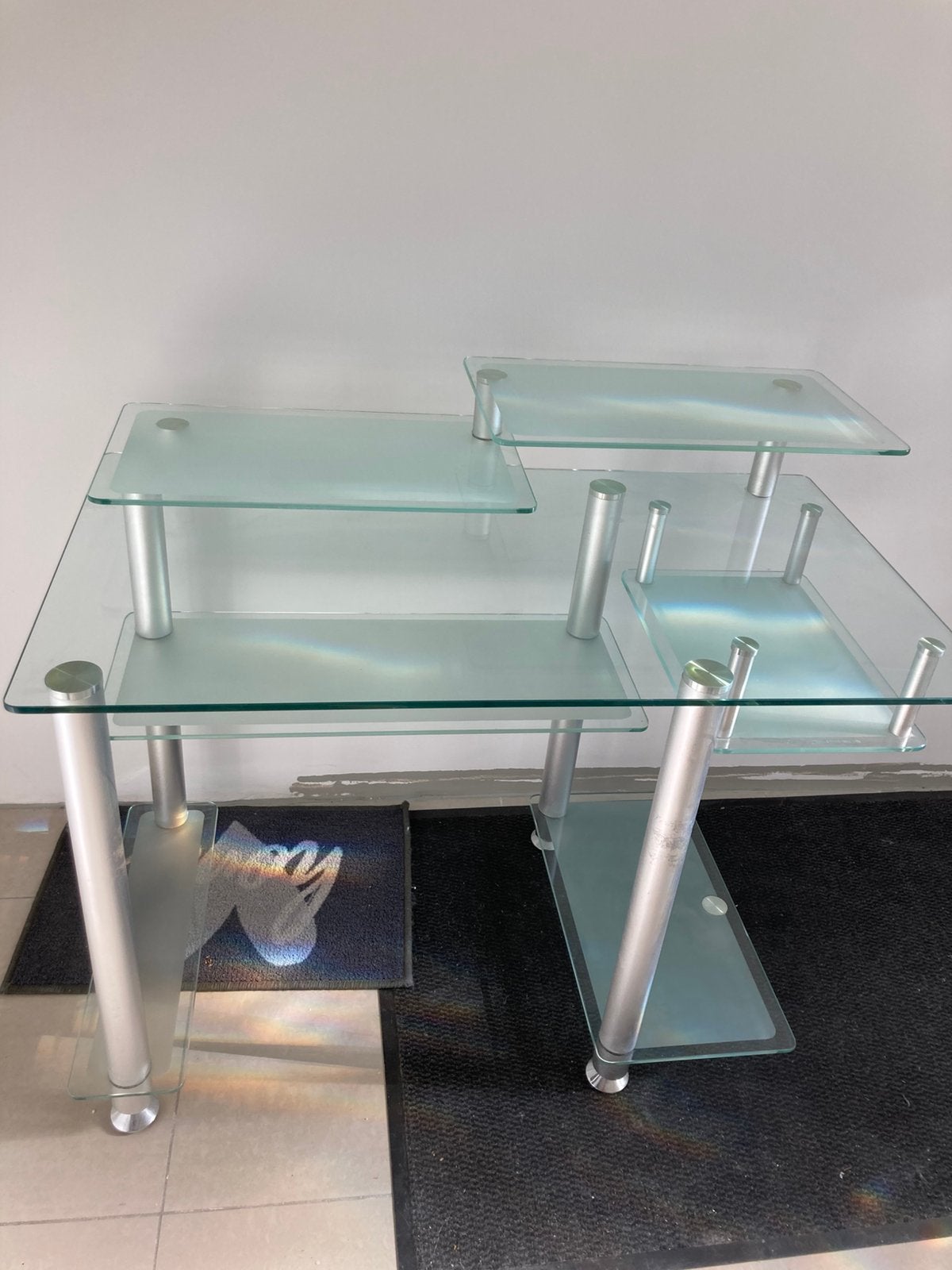 Glazen computertafel, Ophalen, Gebruikt, Glas, Computerbureau