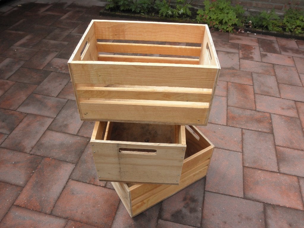 Houten kisten 44x33x22, Ophalen, Minder dan 50 cm, 50 tot 100 cm, Nieuw
