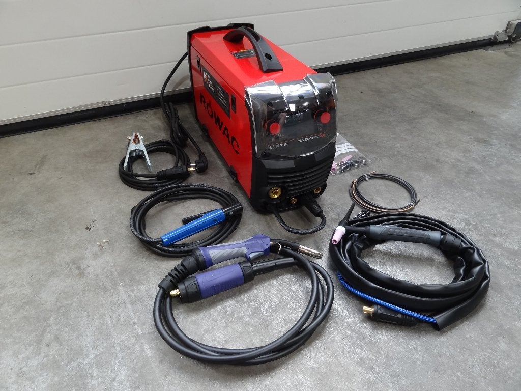 NIEUW Rowac TM-200 PFC Tig AC/DC/Mig Puls/MMA Lasapparaat, Ophalen of Verzenden, Nieuw, 250 ampère of meer, Co2