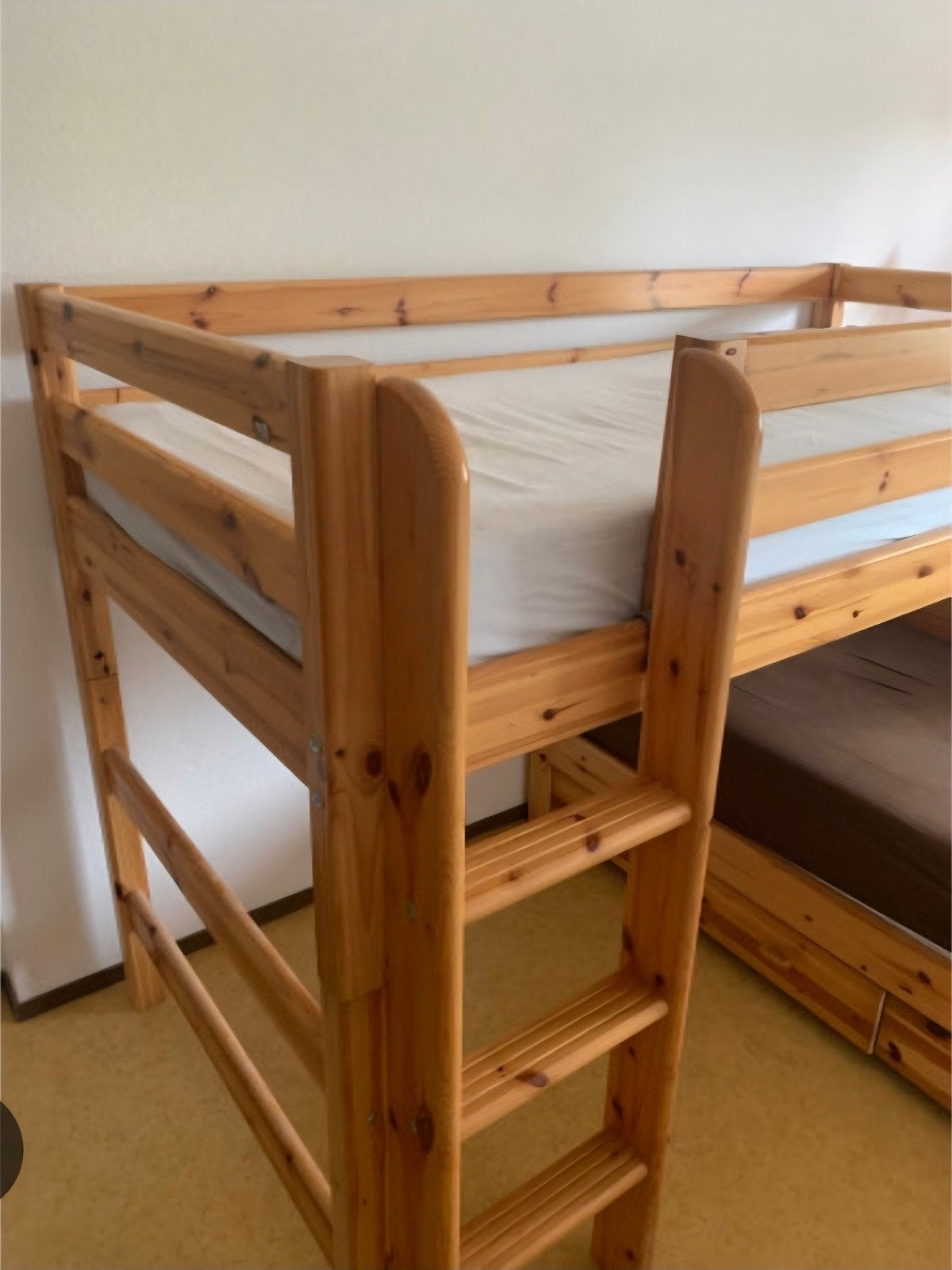 Onderdelen voor grenen flexa halfhoogslaper, Ophalen, Gebruikt, 90 cm, Eenpersoons