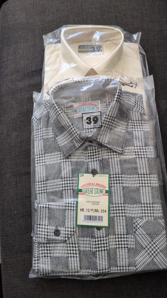 Nieuwe Heren Overhemden Maat 39, Kleding | Heren, Ophalen of Verzenden, Nieuw, Overige kleuren, Halswijdte 39/40 (M)