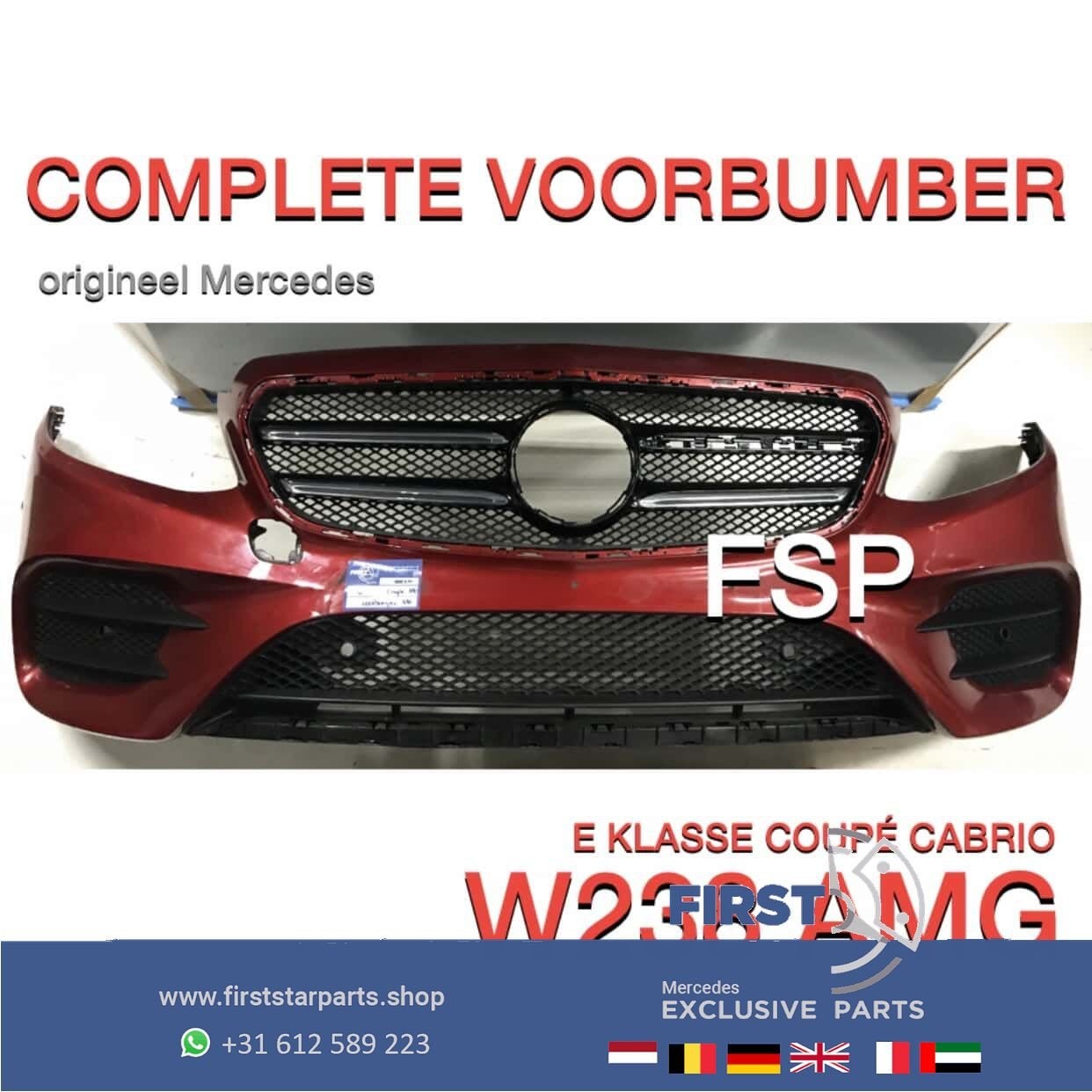 W238 C238 E KLASSE Coupé Cabrio AMG VOORBUMPER E53 COMPLEET