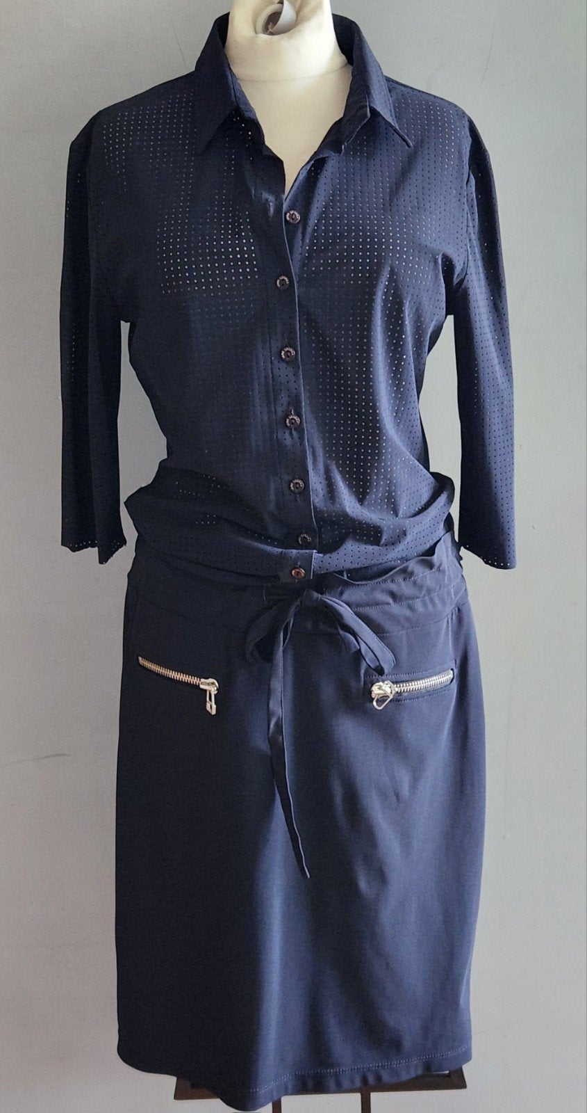 Jane Lushka jurk, Kleding | Dames, Blauw, Ophalen of Verzenden, Zo goed als nieuw, Knielengte