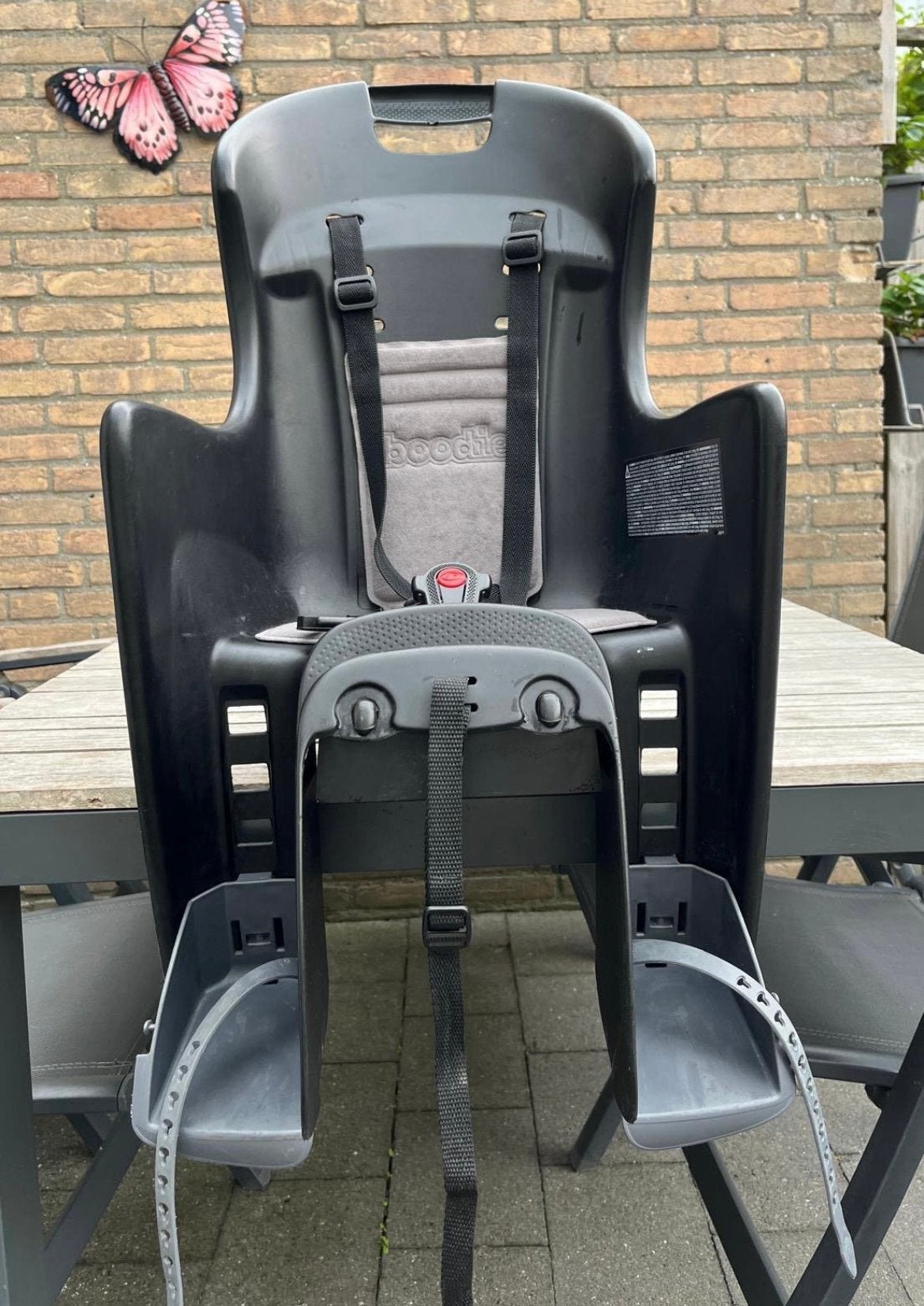 Fietsstoel Polisport Boodie achterzitje, Fietsen en Brommers, Achterzitje, Ophalen, 15 t/m 25 kg, Gebruikt