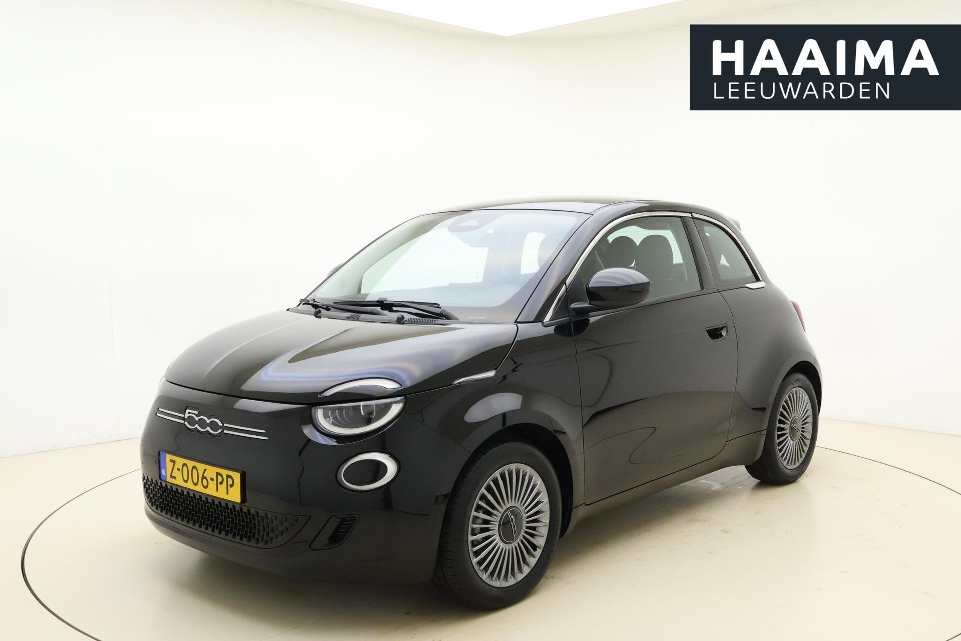Fiat 500e Urban 24 kWh | Navigatie | Stoelverwarming | SOH:, Auto's, Fiat, Stof, Gebruikt, Zwart, 95 pk
