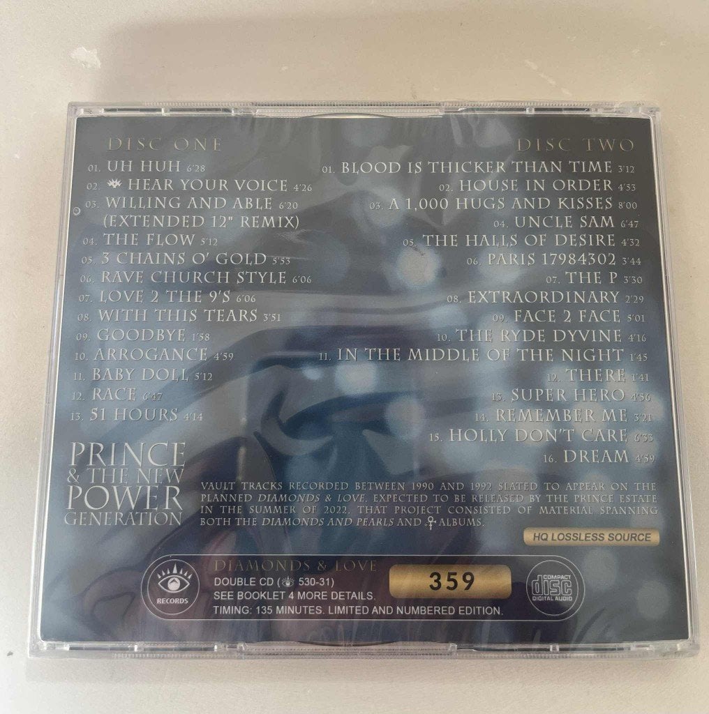 Prince-Diamonds + Love 2CD Limited Numbered Edition RARE!, Cd's en Dvd's, Cd's | Pop, Inclusief boekje, Nieuw in verpakking, Album