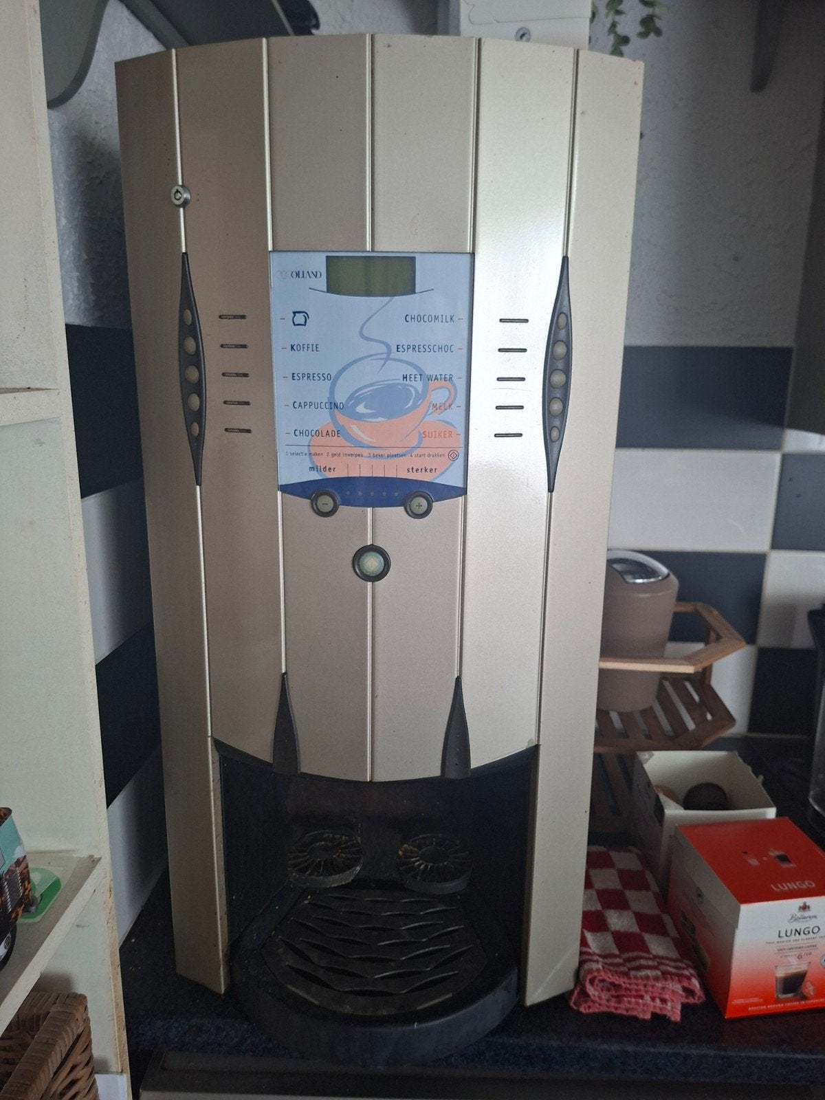 Olland Koffiemachine - Defect (spoelt niet), Ophalen of Verzenden, Niet werkend, Koffiemachine, Koffiebonen