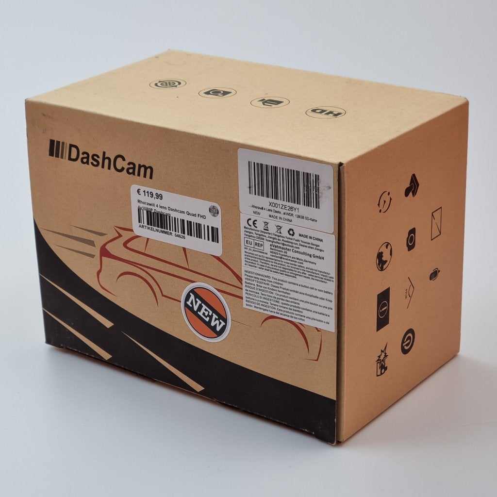 Rhorawill 4 Lens Dashcam Quad FHD 4x1080P Dashcam, Flex Ltd., Nieuw, https://flex.com/contact-us, Nobelstraat 10, 5807 GA Oostrum LB, Limburg, Nederland