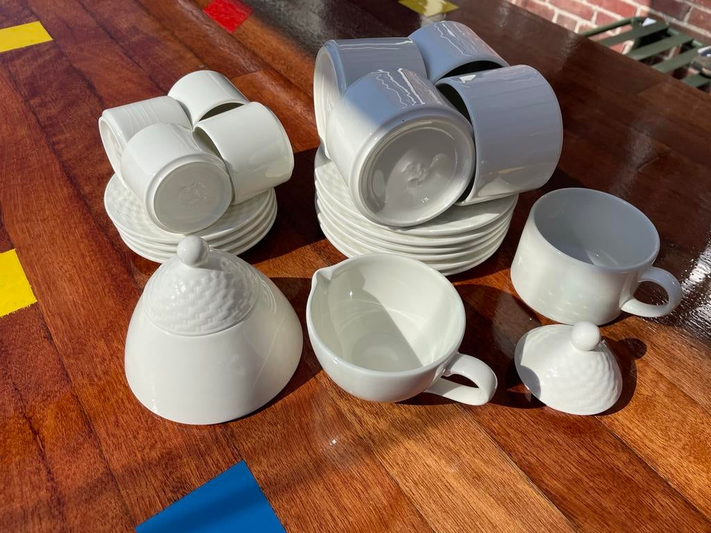 Habitat Hema koffie servies Made in Italy, Ophalen, Kop(pen) en/of Schotel(s)