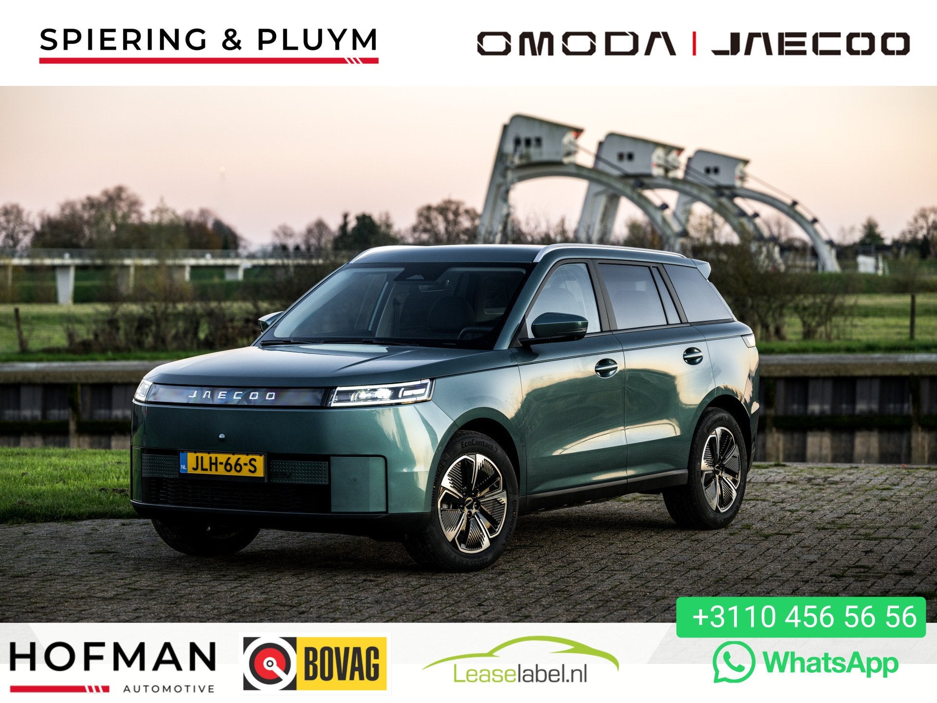 Jaecoo 5 EV Exclusive 61 kWh | Pano | Stoelvent/verwarming p, Auto's, Dealer onderhouden, Zwart, Wit, Leder