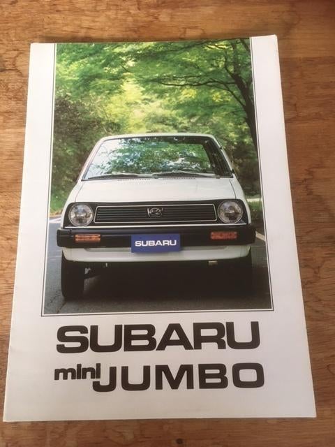Autobrochure/Autofolder:       Subaru  Mini  Jumbo      NL, Boeken, Ophalen of Verzenden, Zo goed als nieuw, Overige merken