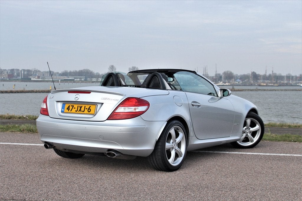 Mercedes-Benz SLK SLK 200 K Automaat 53937km Youngtimer, Auto's, Mercedes-Benz, Automaat, Achterwielaandrijving, Gebruikt, Zwart