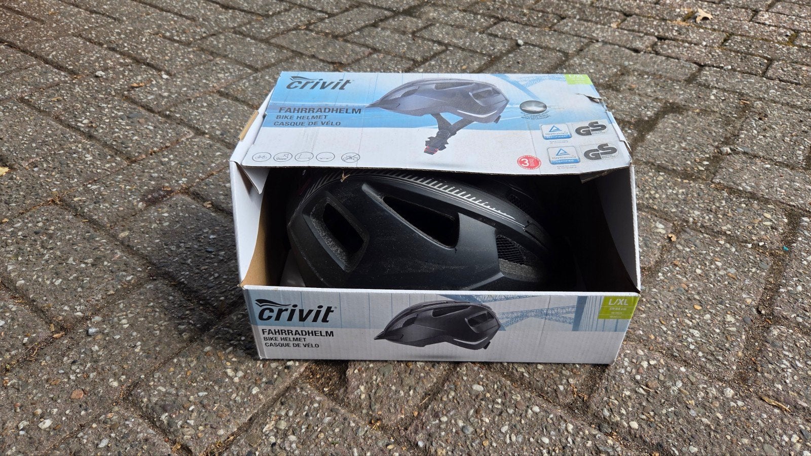 Crivit Fietshelm met LED-achterlicht - Maat L/XL, Fietsen en Brommers, Nieuw, Ophalen of Verzenden, L, Crivit