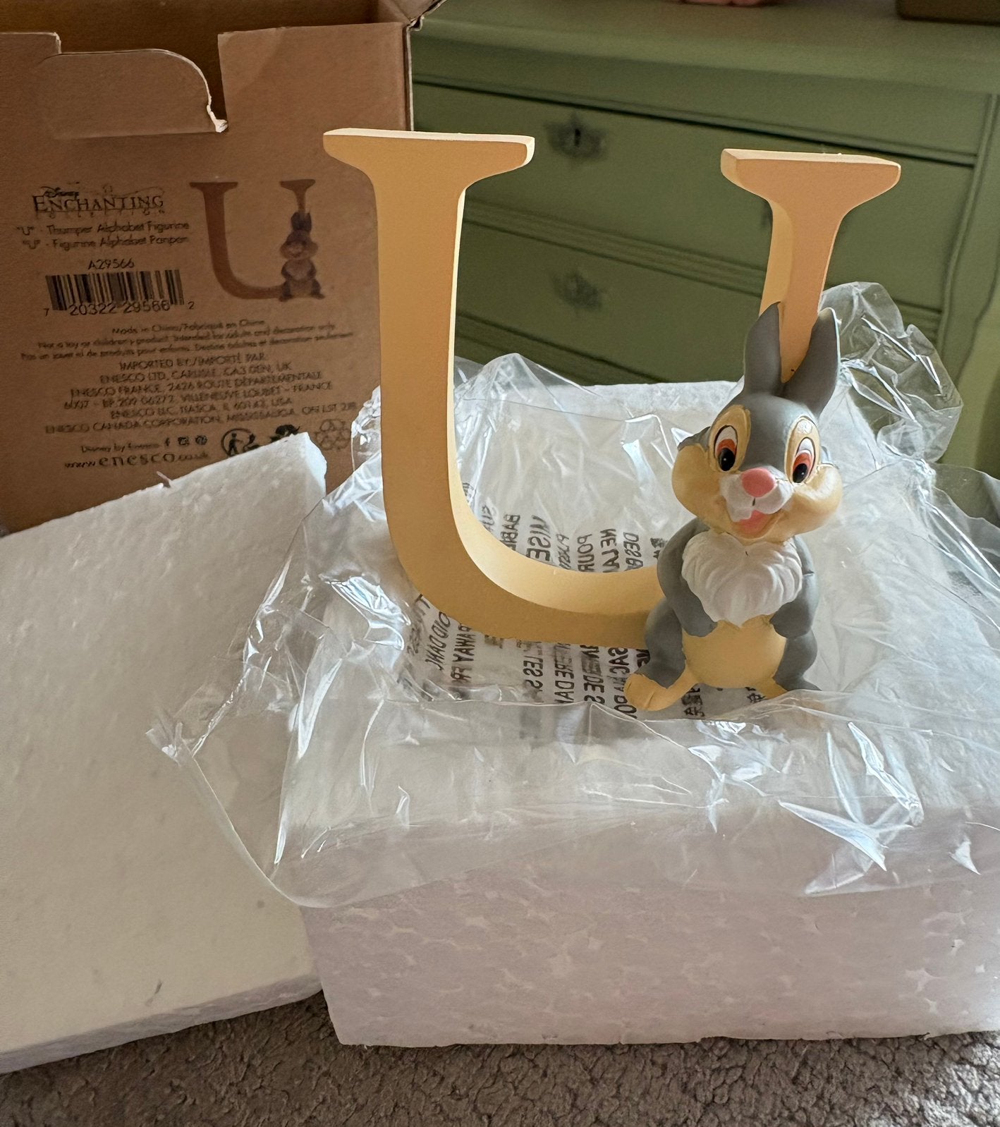 Nieuw Disney Enchanting Collection Alfabet Letters U en I, Ophalen of Verzenden, Nieuw