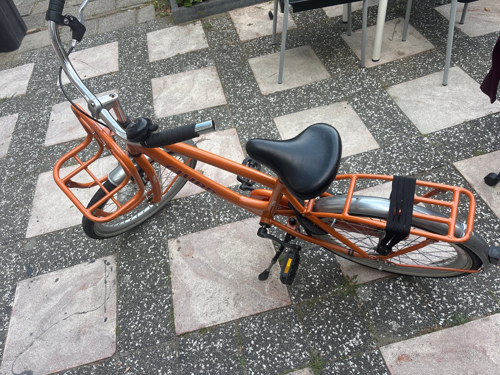 Oranje Clubb Alpha transportfiets met voordrager 20 inch, Fietsen en Brommers, Ophalen, Terugtraprem, 20 inch, Handrem
