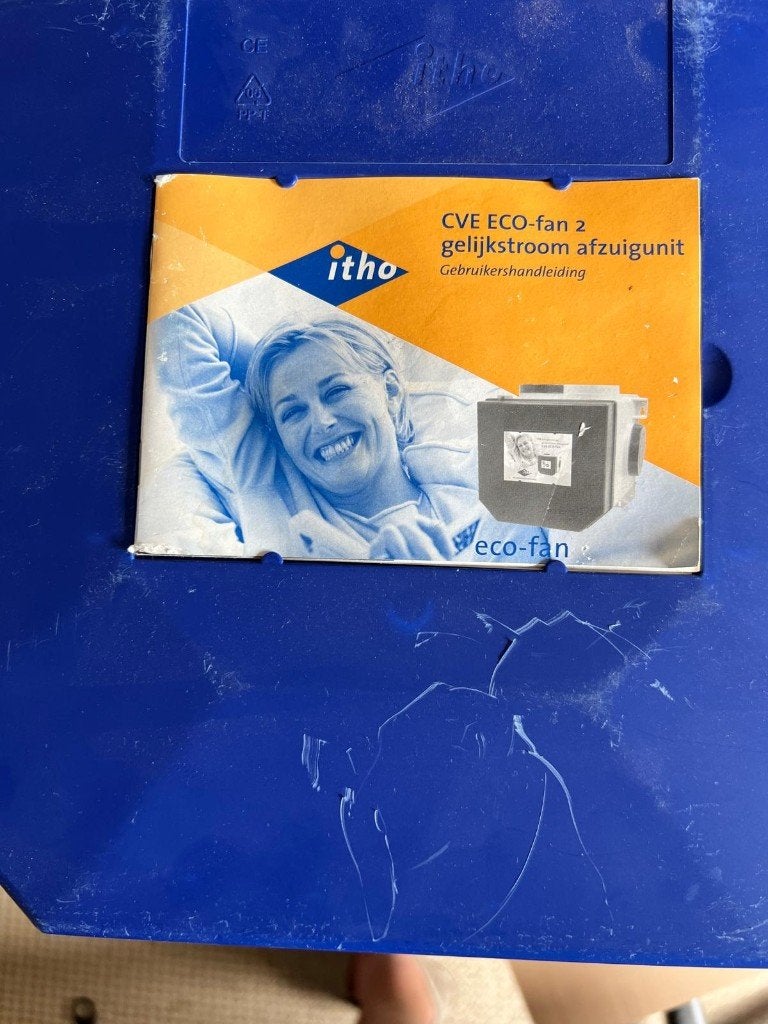ITHO CVE ECO-fan 2 afzuigunit met afstandsbediening, Ophalen of Verzenden, Gebruikt, Afzuiger