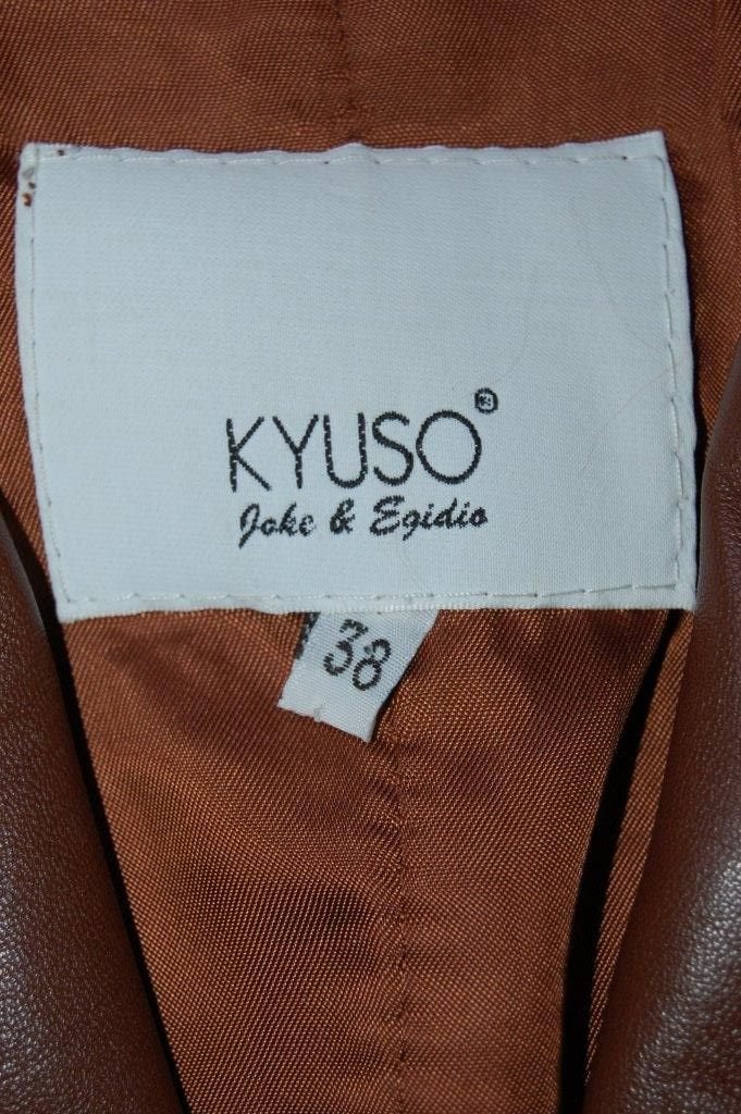 Nieuw Kyuso leren jasje, leer, bruin, Mt. S, Kleding | Dames, Verzenden, Nieuw, Jasje, Maat 36 (S)