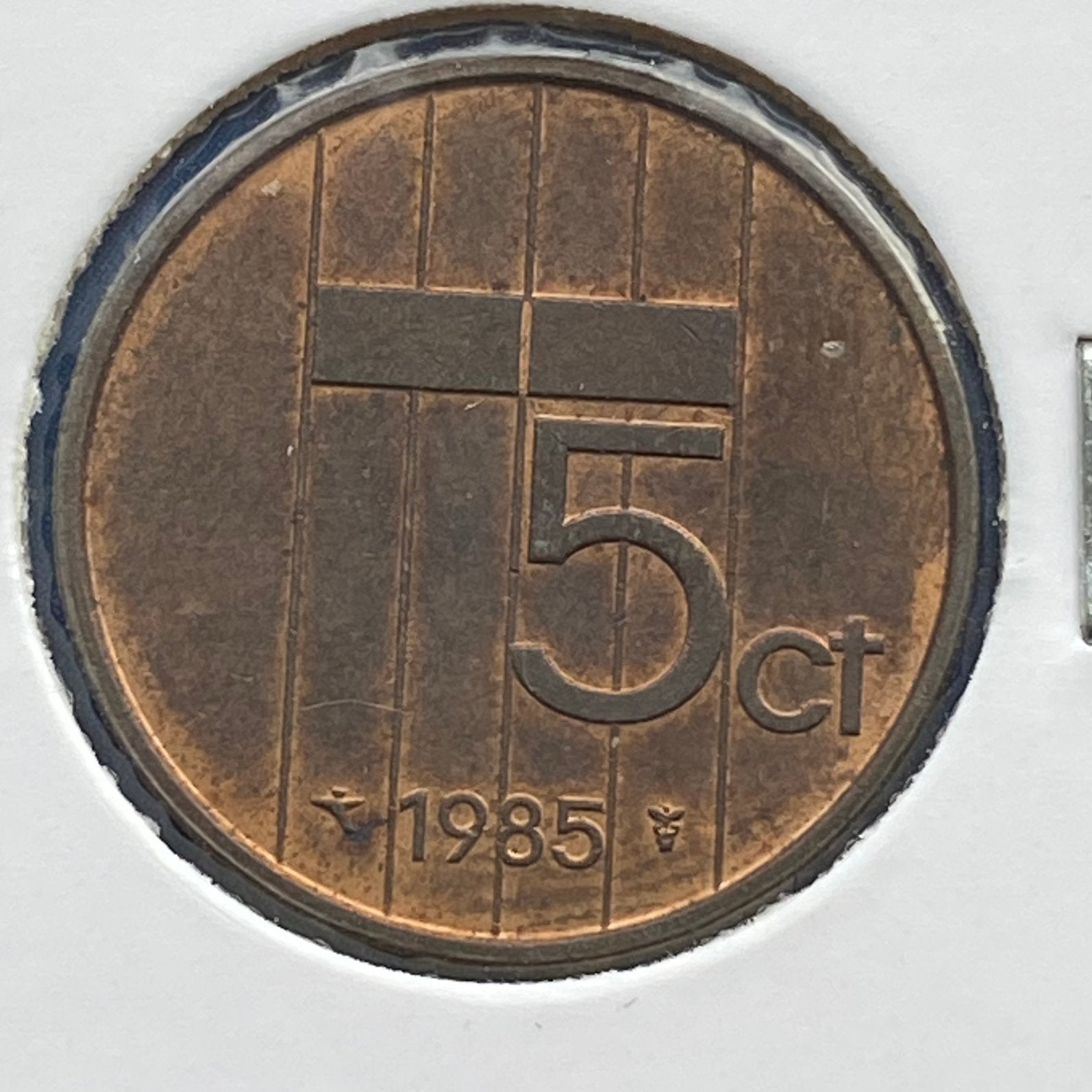 5 Cent / Stuiver uit 1985 van Beatrix, Verzenden, Koningin Beatrix, 5 cent, Losse munt