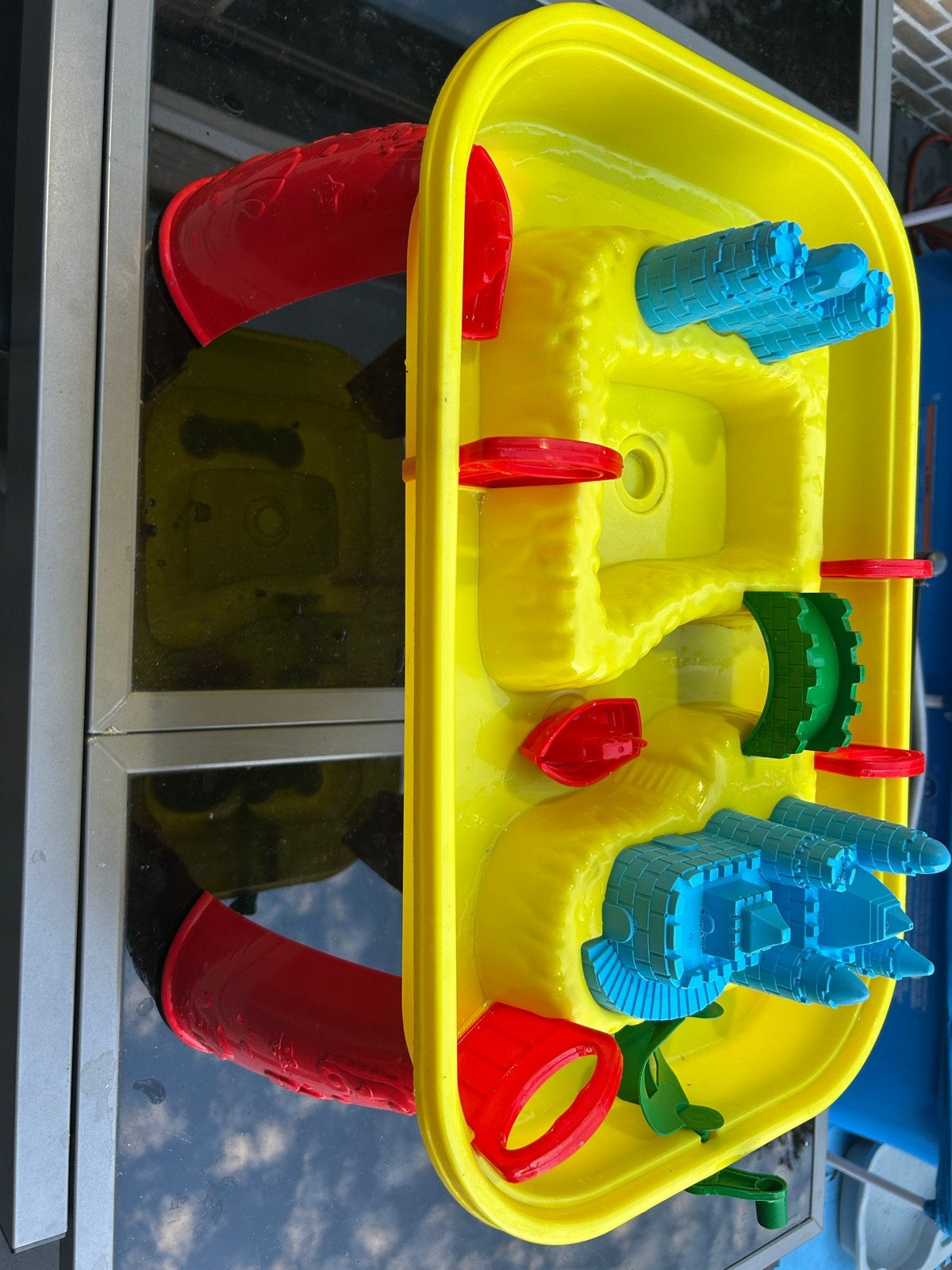 Zand- en watertafel met accessoires, Ophalen, Gebruikt