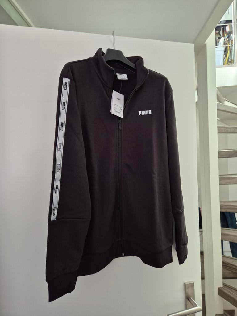 Puma trainingsjack zwart met logo op mouw - Nieuw, Puma, Zwart, Nieuw, Overige maten